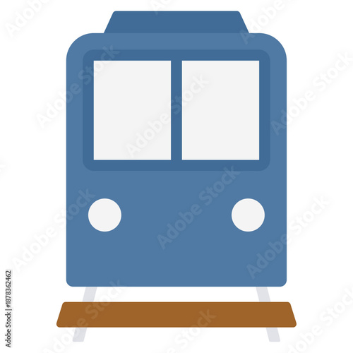 blue train icon