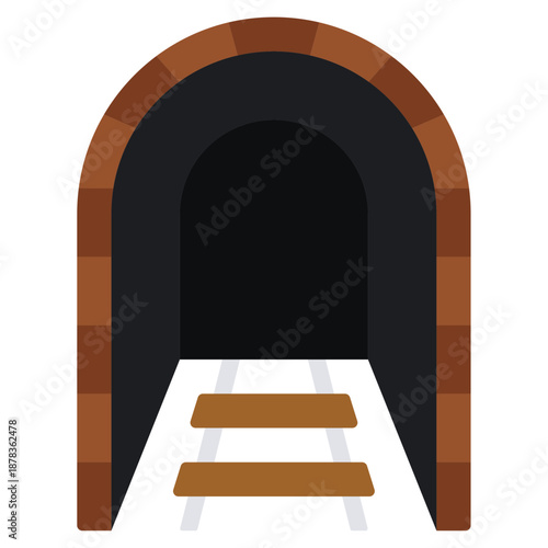 train tunnel icon
