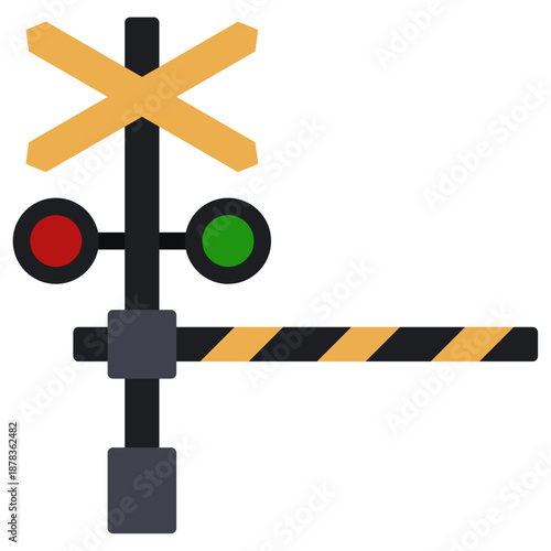 railroad crossing sign