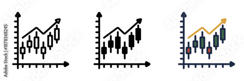 Candlestick Chart is a financial chart displaying price movements over time using open, high, low, and close values.