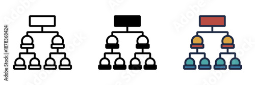Tree Diagram is a hierarchical visualization illustrating relationships between parent and child data nodes.