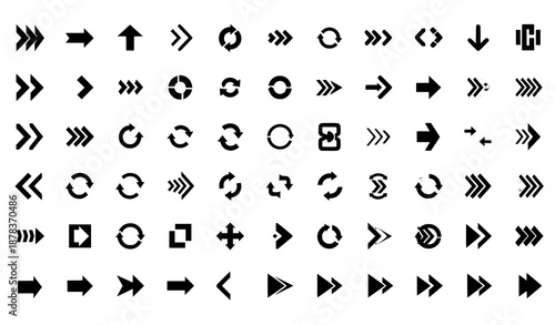 Arrow icon mega set. Vector arrows collection isolated on white