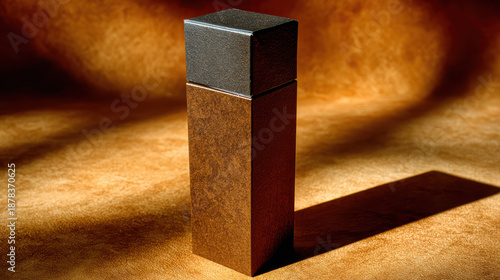 Minimalist perfume bottle luxury packaging design brown texture minimalist perfume bottle luxury packaging design brown texture shadow elegant