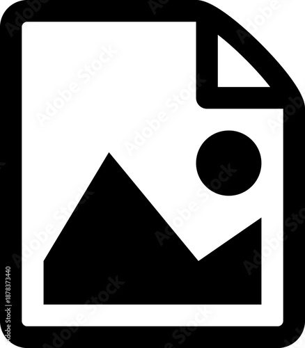 Image file icon representing digital media and graphic content.