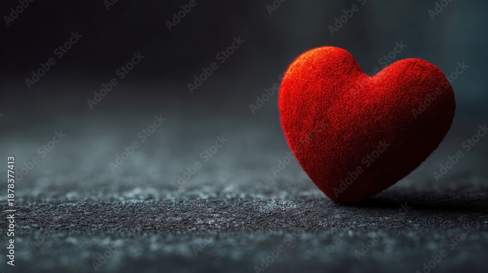 Fototapeta premium Red heart object