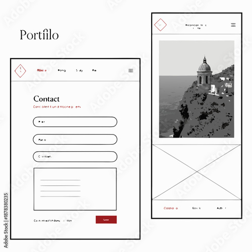 Portfolio contact page