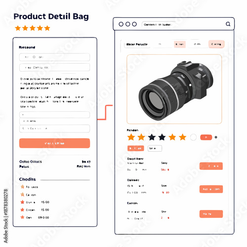 Product detail bag interface