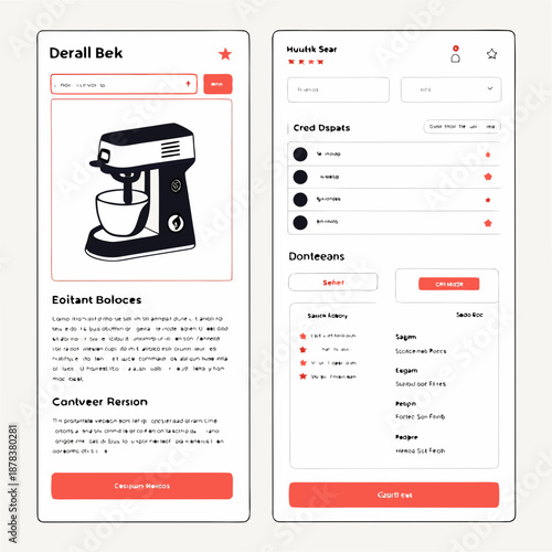 E-commerce product listing