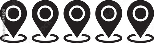 Map pin location map pins location black and white map markers location markers
