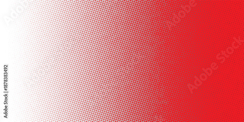 Dotted gradient vector illustration, white and red halftone background. vector Eps 10