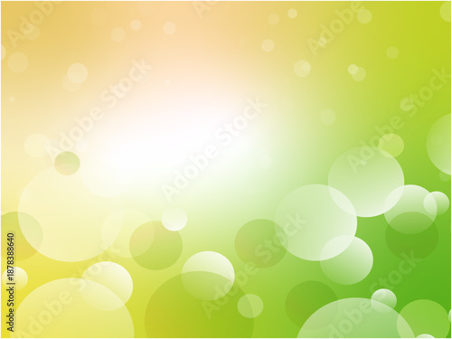 Wallpaper Mural Yellow and Green Bokeh Bubble Background with Soft Glow Torontodigital.ca