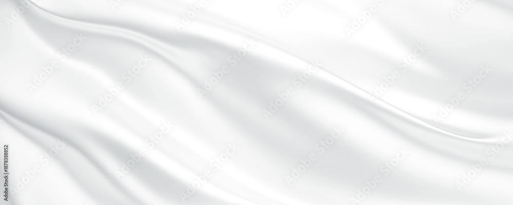 Obraz premium Luxury cloud dancer white silk fabric background 3D render