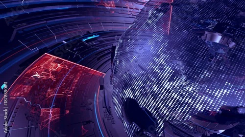 The opening segment of the Digital Globe news program.