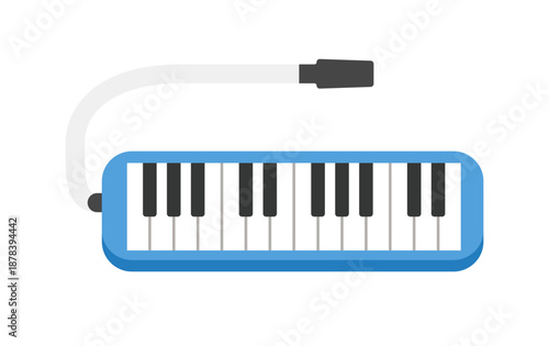 鍵盤ハーモニカのベクターイラスト｜音楽教育・小学校教材