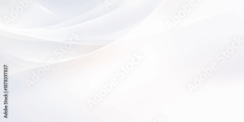 Abstract blue and white background with flowing silk waves and soft satin textures featuring smooth curves and light motion patterns for a decorative textile design