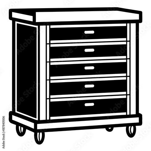 Tool chest with multiple drawers