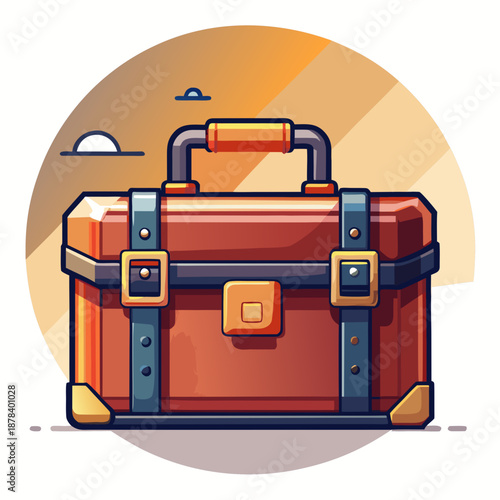 Vintage suitcase illustration