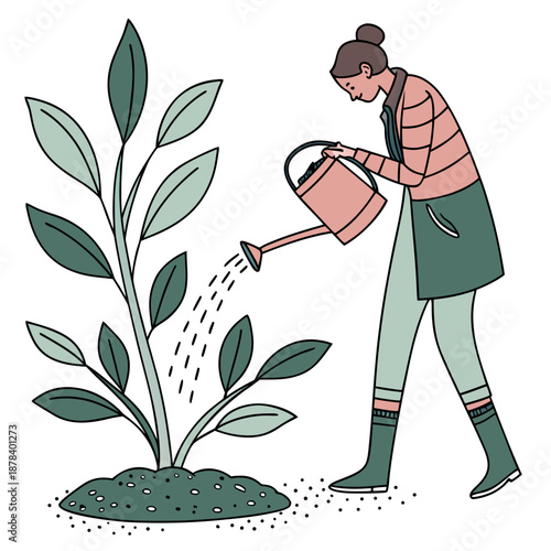 Gardening illustration