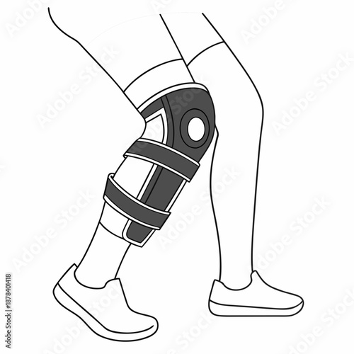 Knee brace illustration