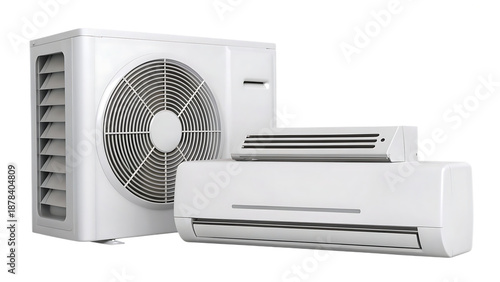 Modern air conditioning units display