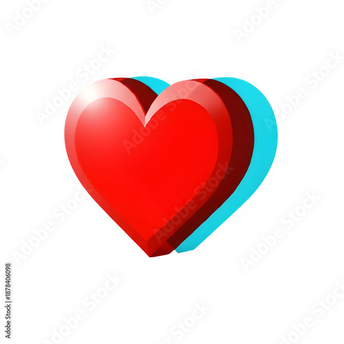 3D Love Heart For Valentines Day