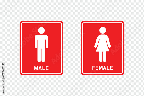 Washroom signs. Restroom or toilet door sign set containing gents, ladies, disabled, baby changing. Printable sticker. Toilet icons set. Men and women restroom icon sign. Man and woman icons line set