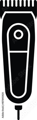 Hair Clipper Vector Icon, Barber Tool for Grooming and Styling