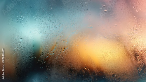 Condensation cityscape window