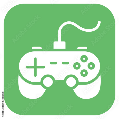 Gamepad icon vector image. Can be used for Retro.