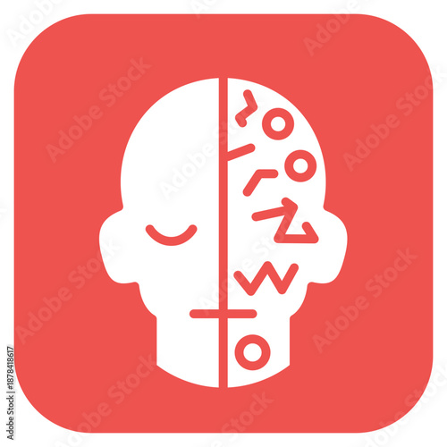 Bipolar Disorder icon vector image. Can be used for Psychology.