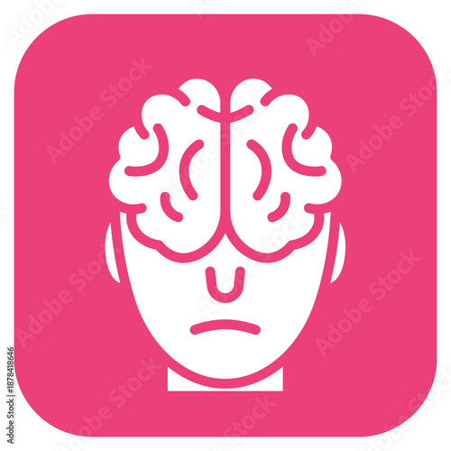Dementia icon vector image. Can be used for Psychology.