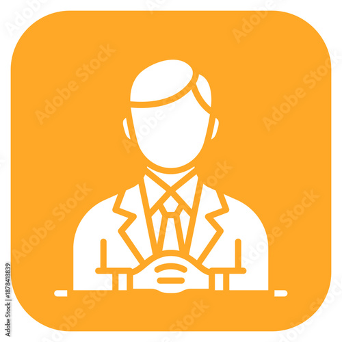 Psychologist Male icon vector image. Can be used for Psychology.