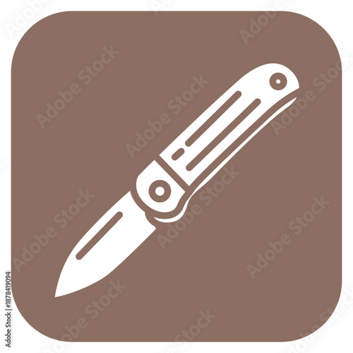 Pocket Knife icon vector image. Can be used for Adventure.