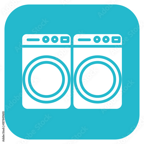 Laundry Room icon vector image. Can be used for Laundry.