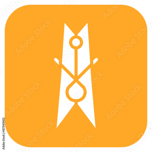 Clothes Pin icon vector image. Can be used for Laundry.