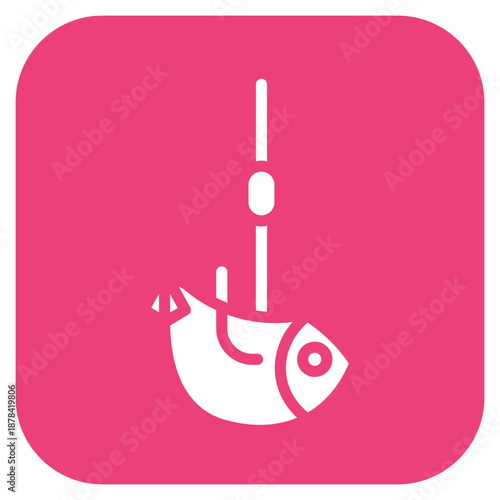 Fish Hook icon vector image. Can be used for Trekking.