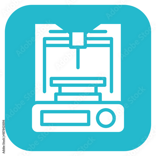 3d Printer icon vector image. Can be used for Printing.