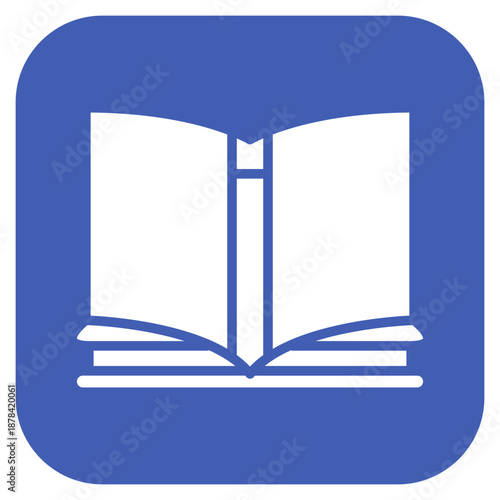Book icon vector image. Can be used for Printing.