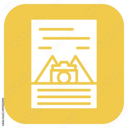 Magazine icon vector image. Can be used for Printing.