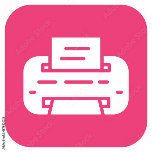 Send To Printer icon vector image. Can be used for Printing.