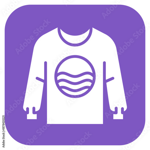 Shirt Print icon vector image. Can be used for Printing.