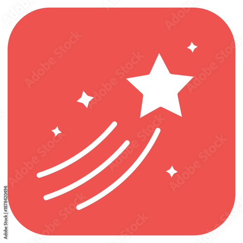 Shooting Star icon vector image. Can be used for Carnival.