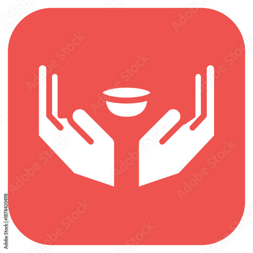 Alms icon vector image. Can be used for Homeless.
