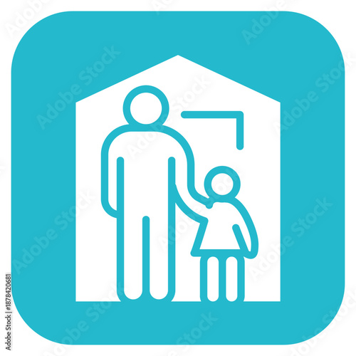 Refugee icon vector image. Can be used for Homeless.