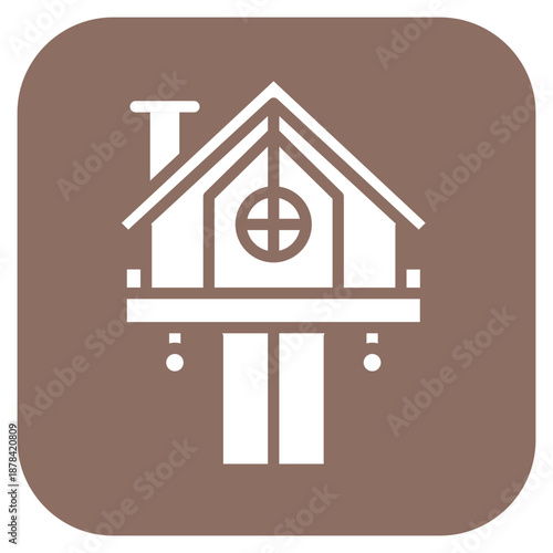 Clubhouse icon vector image. Can be used for Golf.