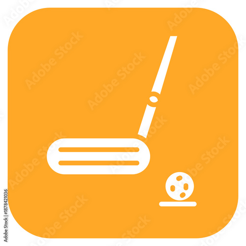 Putter icon vector image. Can be used for Golf.