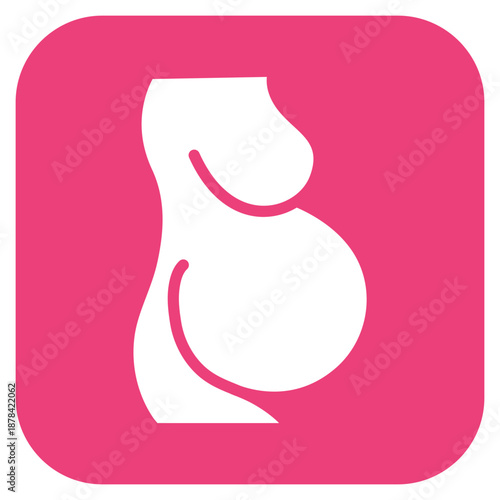 Pregnancy icon vector image. Can be used for Child Adoption.