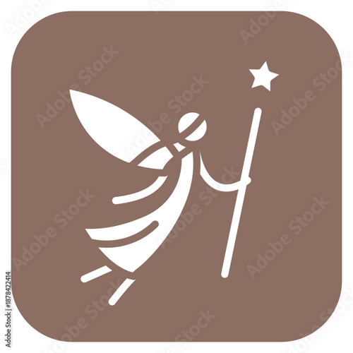 Fairy icon vector image. Can be used for Fairytale.