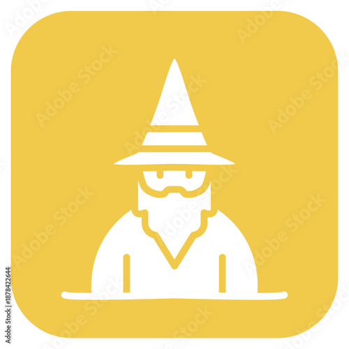 Wizard icon vector image. Can be used for Fairytale.