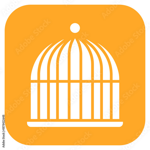 Animal Cage icon vector image. Can be used for Veterinary.